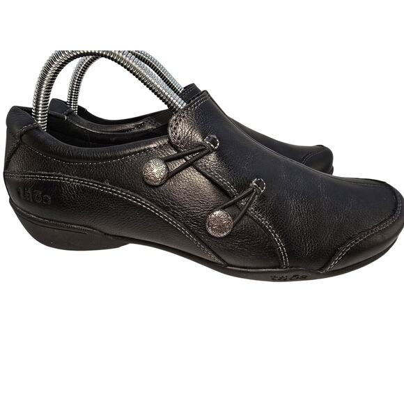 Taos Shoes Women's Size 8 Encore Black Career Flats Loafers Leather Excellent! - Picture 3 of 6